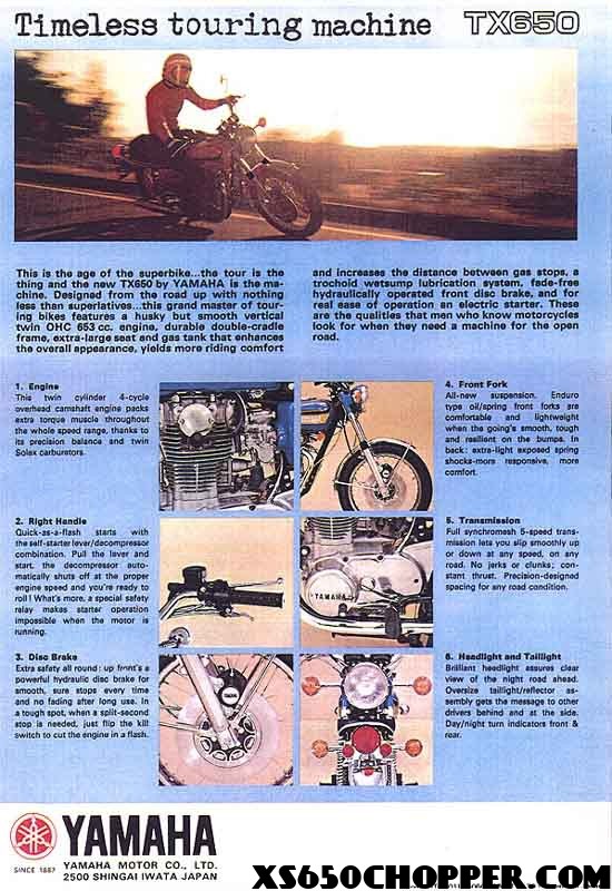 73b Yamaha 650 TX Timeless Touring Machine