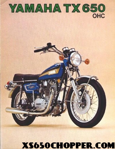 tx650 1 Vintage Yamaha XS650 Ads OHC