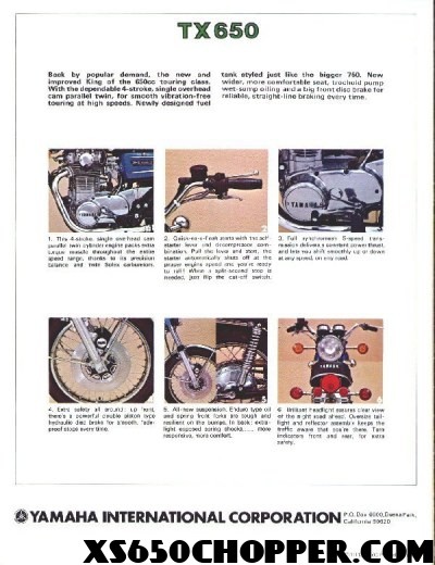 tx650 4 Yamaha 650 TX Timeless Touring Machine