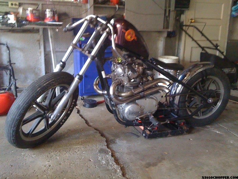  78 xs650s bobber in the making part 2