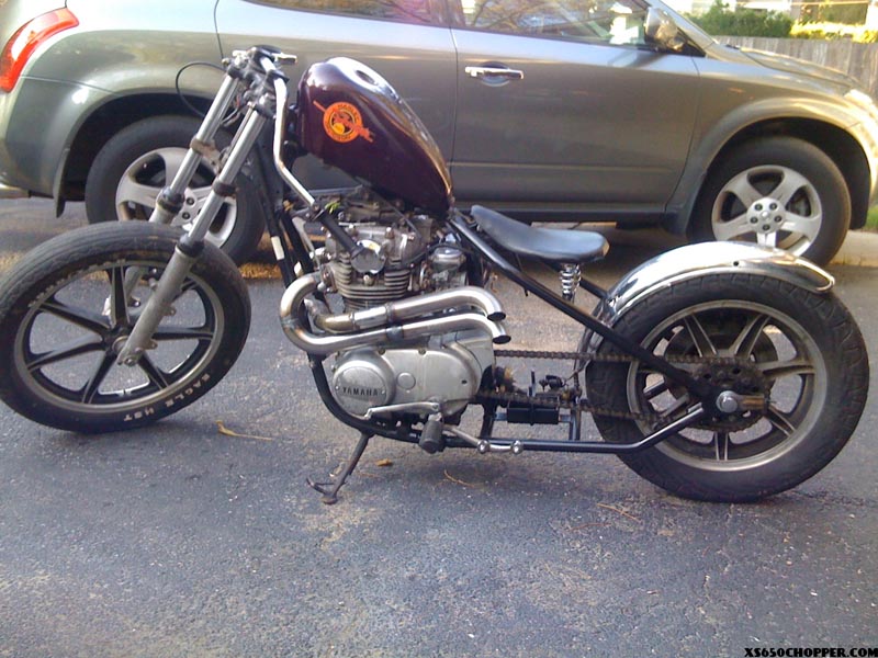  78 xs650s bobber in the making part 2