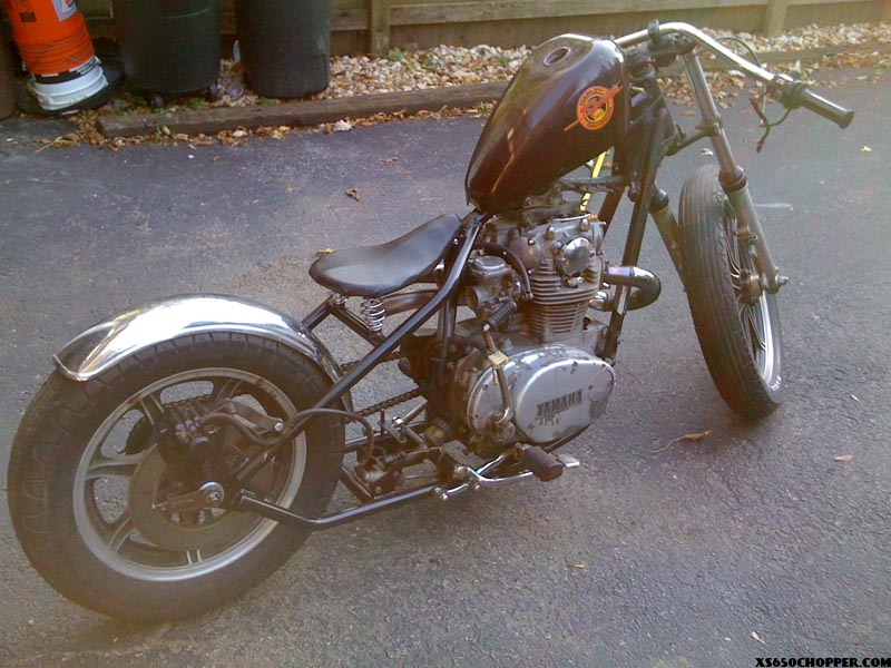  78 xs650s bobber in the making part 2