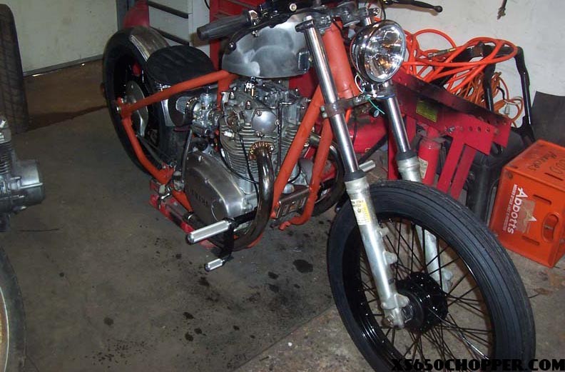 noid 100 4770 NEW XS650 MOCK up DADDYGCYCLES