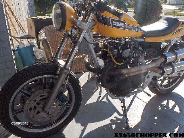  Brian first XS650 build