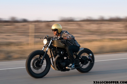 noid riding bobber1 Raw and simple