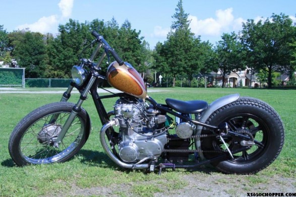 xs650 chop bike pictures 009 587x391 Justin’s road to chopper glory