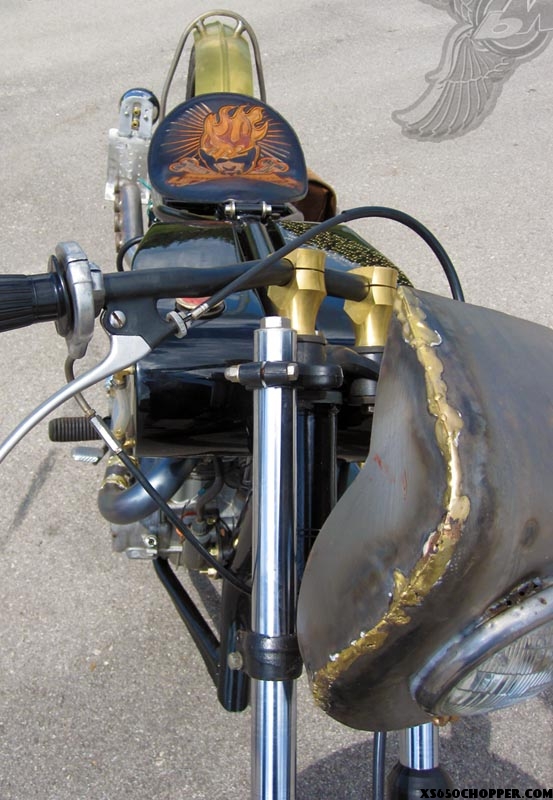 xs650 chop noid risers fairing seat FREEDOM OR DEATH MACHINE
