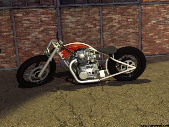 xs650 chop noid Street XBSA 051 587x440 XS 650 from Hexill France