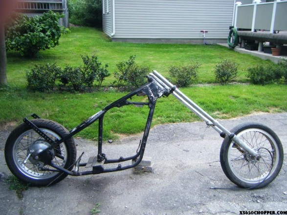 xs650 chop noid chopper 001 587x440 Dominico Esposito first bike project