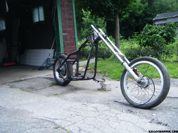 xs650 chop noid chopper 002 587x440 Dominico Esposito first bike project