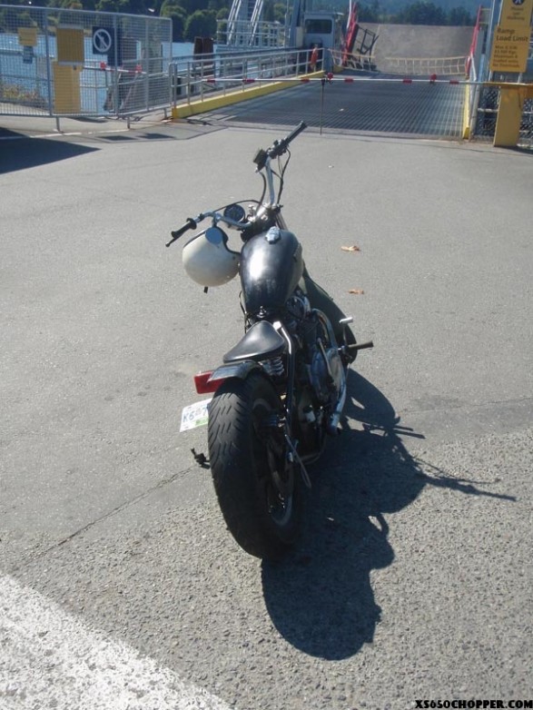 xs650 chop noid The Bastard 2 587x782 Built with a Hacksaw and a Drill Press UPDATE   Shes ALIVE