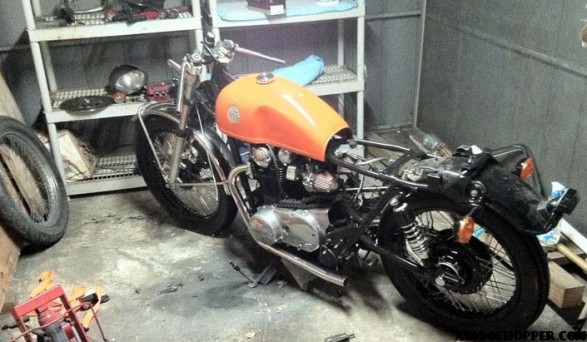 XS650chopper.com xs650 noid Photo Apr 28 587x342 BARNYARD FIND! Xs650 Cafe racer